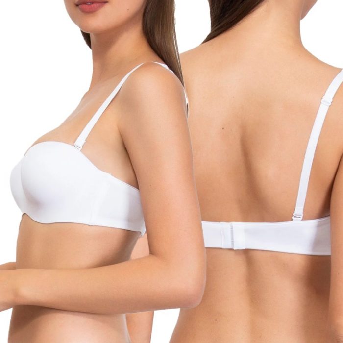 SIèLEI - Fantastic Reggiseno A Fascia Donna Preformato Push Up Con Ferretto E Coppe Graduate / Art.1580 - immagine 8