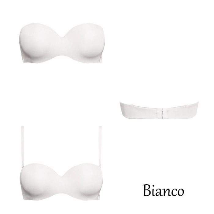 SIèLEI - Fantastic Reggiseno A Fascia Donna Preformato Push Up Con Ferretto E Coppe Graduate / Art.1580 - immagine 9