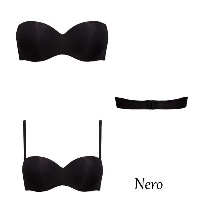 SIèLEI - Fantastic Reggiseno A Fascia Donna Preformato Push Up Con Ferretto E Coppe Graduate / Art.1580 - immagine 3