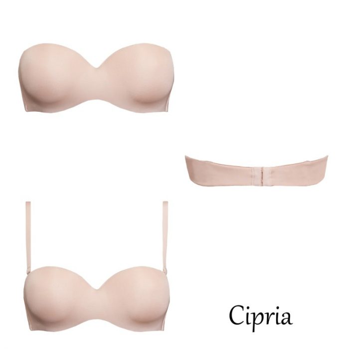 SIèLEI - Fantastic Reggiseno A Fascia Donna Preformato Push Up Con Ferretto E Coppe Graduate / Art.1580 - immagine 6