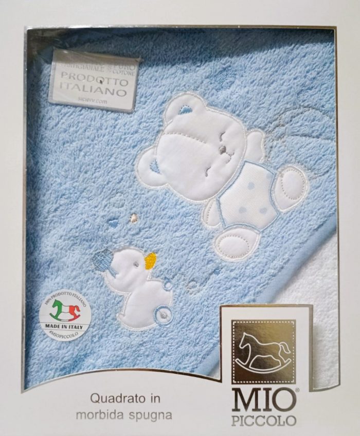 Mio Piccolo - Accappatoio Baby in Spugna Quadrato Ricamato / Art.57 - Dis.372 - immagine 8