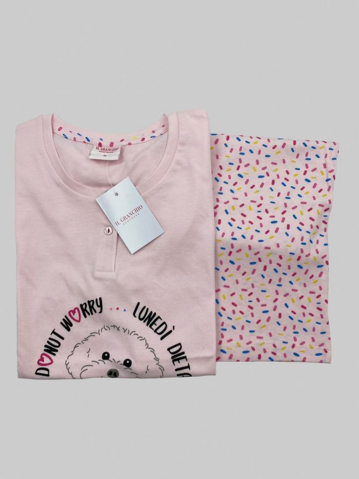 Il Granchio - Homewear - Pigiama Estivo Corto Donna in Cotone / Art.GP5102 - immagine 3
