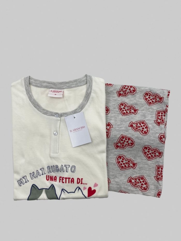 Il Granchio - Homewear - Pigiama Estivo Corto Donna in Cotone / Art.GP5097 - immagine 4