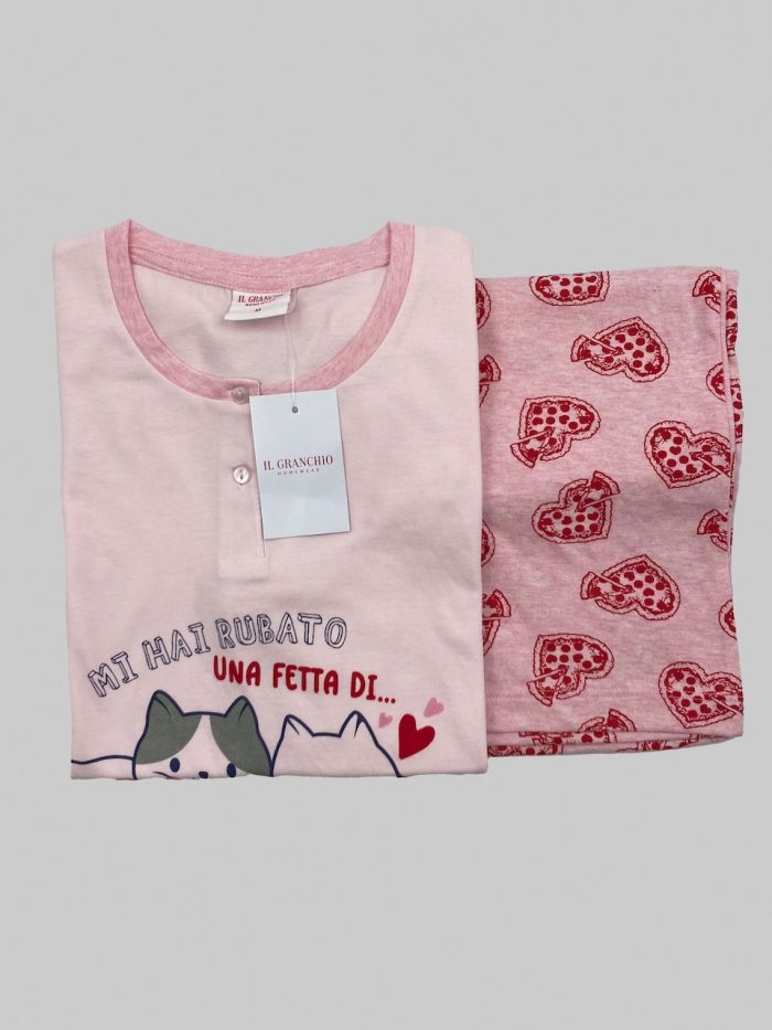 Il Granchio - Homewear - Pigiama Estivo Corto Donna in Cotone / Art.GP5097 - immagine 3