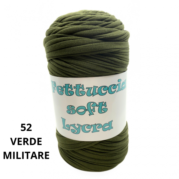 Fettuccia Lycra - Soft / 52 Verde Militare - immagine 2