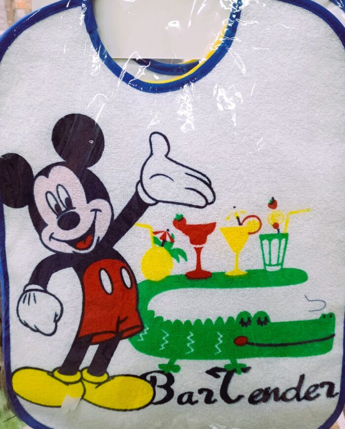 Ellepi - Bavette Grandi in Spugna con Retro in PVC Disney Mickey Mouse – Confezione Da 6 Pezzi - immagine 2