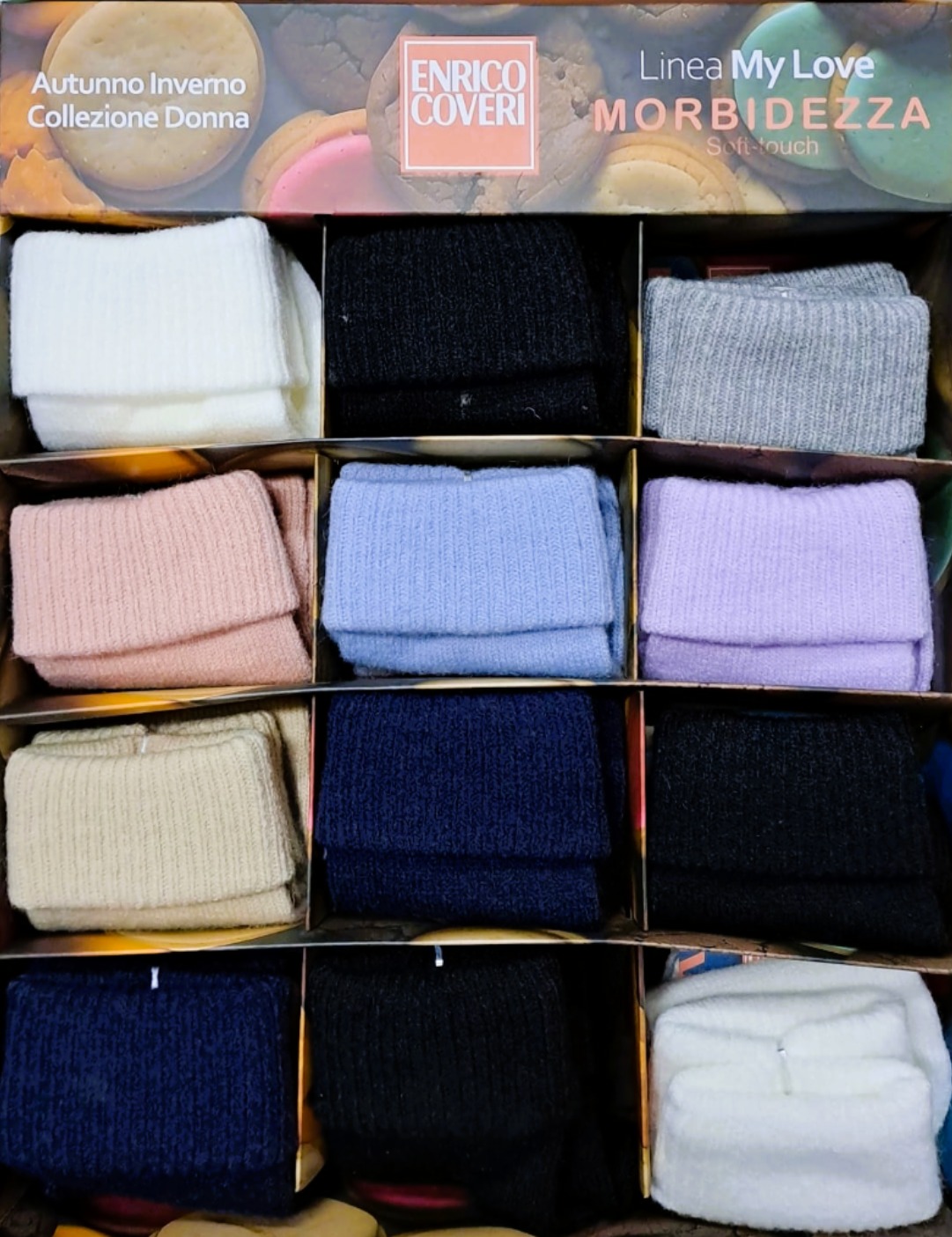 Enrico Coveri - Autunno Inverno Collezione Donna Linea My Love Morbidezza Soft Touch / Art.Sofficioso - 1P Tubolare Assortiti - immagine 2