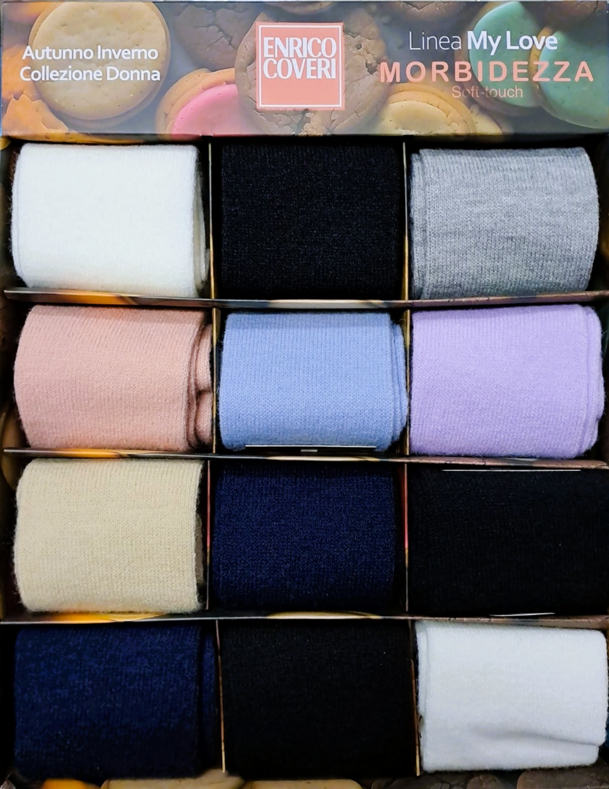 Enrico Coveri - Autunno Inverno Collezione Donna Linea My Love Morbidezza Soft Touch / Art.Sofficioso - 1P Tubolare Assortiti - immagine 2